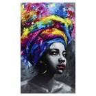 Картина-холст на подрамнике "Принцесса Африки" 60х100 см - фото 3432438