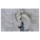 Картина-холст на подрамнике "Белоснежный конь" 60х100 см - Фото 1