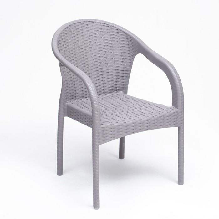 Кресло садовое "Феодосия" 64 х 58,5 х 84 см, серый - фото 1908922963