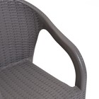 Кресло садовое «Ротанг», пластик, 64×58.5×84 см, серое - Фото 3