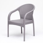 Кресло садовое "Феодосия" 64 х 58,5 х 84 см, серый - Фото 4