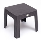 Кофейный столик "Ротанг" 44 х 44 х 41 см, темно-коричневый - фото 2993596