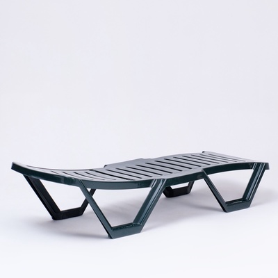 Шезлонг «Новый Свет», 187×63×43 см, зелёный