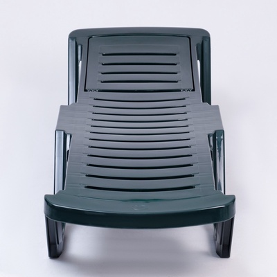 Шезлонг «Новый Свет», 187×63×43 см, зелёный