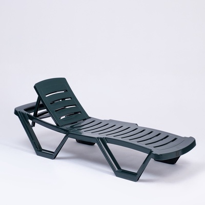 Шезлонг «Новый Свет», 187×63×43 см, зелёный