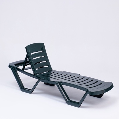 Шезлонг «Новый Свет», 187×63×43 см, зелёный