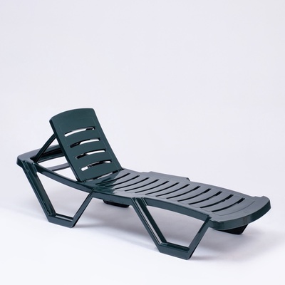 Шезлонг «Новый Свет», 187×63×43 см, зелёный