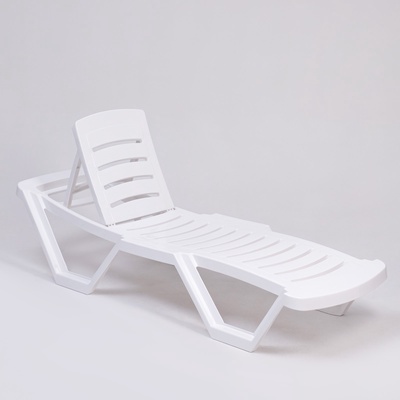 Шезлонг «Модерн» 187×63×43 см, белый