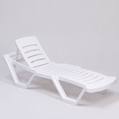 Шезлонг «Модерн» 187×63×43 см, белый
