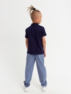 Футболка поло детская MINAKU: Basic line, тёмно-синяя, рост 98 см - Фото 6
