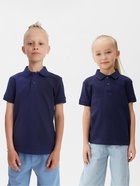 Футболка поло детская MINAKU: Basic line, тёмно-синяя, рост 110 см - Фото 3