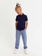 Футболка поло детская MINAKU: Basic line, тёмно-синяя, рост 122 см - Фото 7