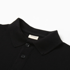 Футболка поло детская MINAKU: Basic line, чёрная, рост 128 см - Фото 6