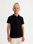 Футболка поло детская MINAKU: Basic line, чёрная, рост 146 см - Фото 3