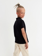 Футболка поло детская MINAKU: Basic line, чёрная, рост 146 см - Фото 4