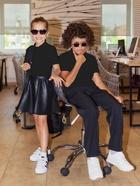 Футболка поло детская MINAKU: Basic line, чёрная, рост 146 см - Фото 9