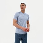 Футболка (поло) мужская MINAKU REGULAR FIT: цвет серый, р-р 44 7576592 - фото 9789723