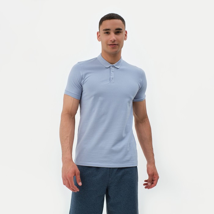 Футболка поло мужская MINAKU REGULAR FIT: серая, р-р 46