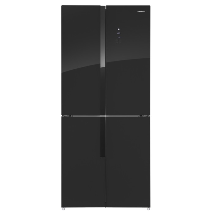 Холодильник MAUNFELD MFF181NFB, двухкамерный, класс А+, 497 л, Full No Frost, чёрный