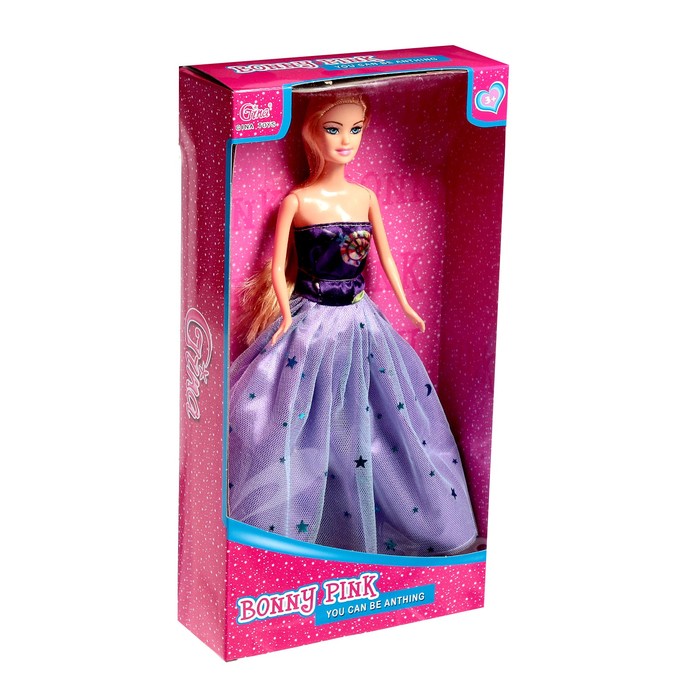 Кукла-модель «Анна» в платье, цвет фиолетовый 54686