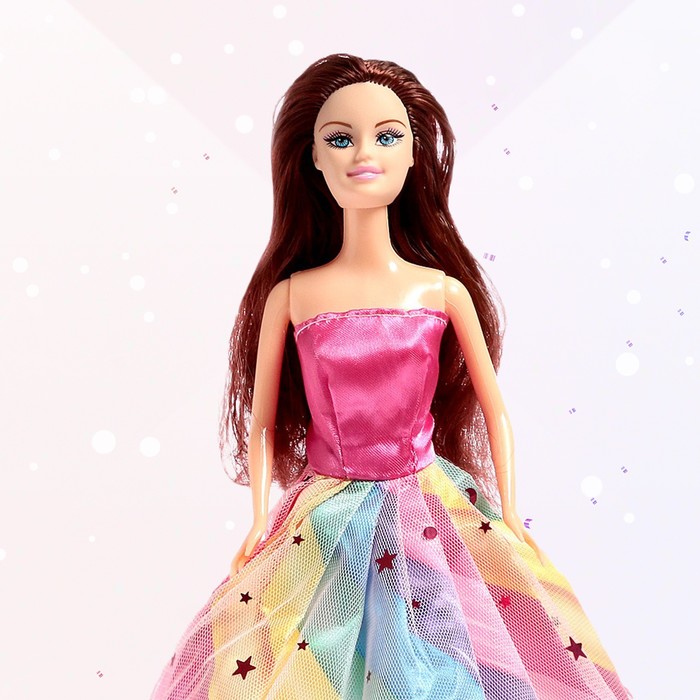 Кукла-модель «Анна» в платье, цвет розовый 54687