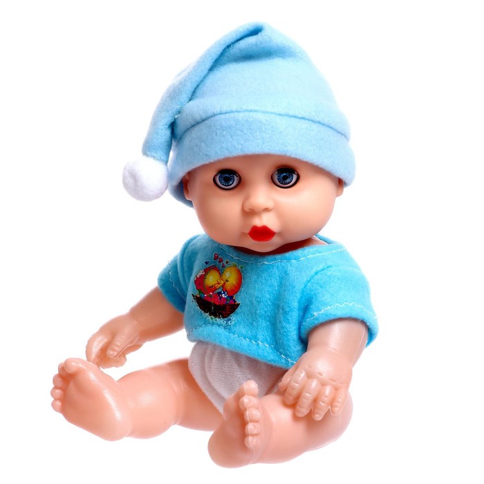 Маленькое чудо «Пупс Саша», без соски, цвет голубой 54689