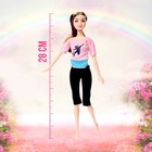 Кукла-модель шарнирная «Карина на велопрогулке» с аксессуарами, цвет розовый - фото 24678381