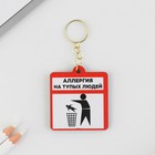 Брелок для ключей деревянный «Аллергия», 4.5×5 см - Фото 2