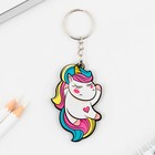 Брелок для ключей деревянный «Единорог», 5×6 см - Фото 2