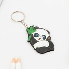 Брелок для ключей деревянный «Панда», 5 х 6 см - Фото 3