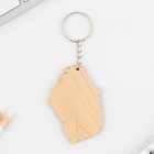 Брелок для ключей деревянный «Панда», 5 х 6 см - Фото 4