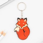 Брелок для ключей деревянный «Лиса», 5×6 см - Фото 2