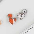 Значки деревянные, неразлучники «Лисички», 2 шт., 8 х 12 см. - Фото 4