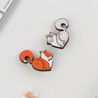 Значки деревянные, неразлучники «Лисички», 2 шт., 8 х 12 см. - Фото 5