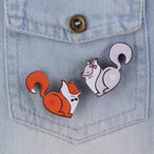 Значки деревянные, неразлучники «Лисички», 2 шт., 8 х 12 см. - Фото 7