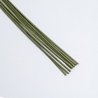 Флористическая проволока в бумажной оплётке "Зелёная", длина 60 см, 2 мм, набор 10 шт - Фото 2