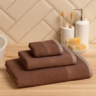 Полотенце махровое LoveLife Royal 70×140 см, 100% хлопок, 450 г/м², коричневое - Фото 2