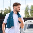 Полотенце махровое для тренировок LoveLife Active 50х100 см, цвет аквамарин, 100% хлопок, 360 гр/м2 - Фото 4