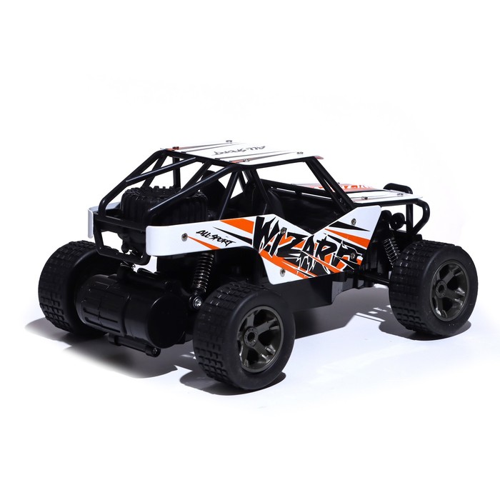 Джип радиоуправляемый «Сафари», металлический корпус, работает от аккумулятора цвета оранжевый 54697