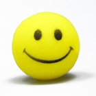 Игрушка бархатная с пищалкой "Улыбка", 4 см, жёлтая - Фото 2