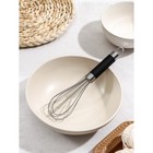 Венчик для взбивания Доляна Venus, 21×5 см, нержавеющая сталь, чёрный - Фото 1
