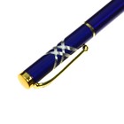 Ручка подарочная, шариковая "Кора" в пластиковом футляре, поворотная , корпус синий с золотым - Фото 6