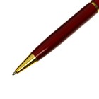 Ручка подарочная, шариковая "Кора" в пластиковом футляре, поворотная, корпус красный с золотым - фото 7291760