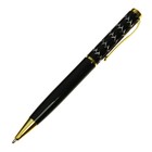 Ручка подарочная шариковая Calligrata, в пластиковом футляре, поворотная, корпус чёрный с золотым Х - фото 9507661