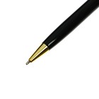 Ручка подарочная шариковая Calligrata, в пластиковом футляре, поворотная, корпус чёрный с золотым Х - фото 9507662