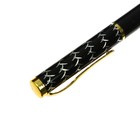 Ручка подарочная шариковая Calligrata, в пластиковом футляре, поворотная, корпус чёрный с золотым Х - фото 9507663