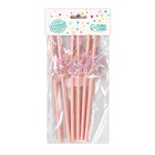 Трубочки для коктейля «Единорог», набор, 6 шт., перламутр - фото 25564458