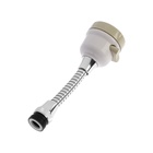 Аэратор ZEIN, с регулировкой потока, на гибком шланге,170мм, 3 режима, пластик, белый - фото 807341322