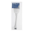 Аэратор ZEIN, с регулировкой потока, на гибком шланге,170мм, 3 режима, пластик, белый - фото 807861433