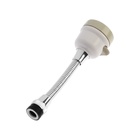 Аэратор ZEIN, с регулировкой потока, на гибком шланге,190мм, 3 режима, пластик, белый - фото 807341327